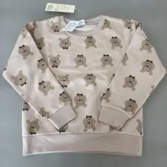 ディズニー　くまのプーさん　総柄　トレーナー　ベージュ　120 新品未使用