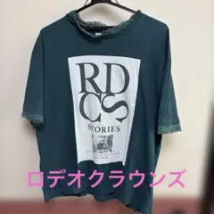 ロデオクラウンズ レース付きTシャツ グリーン