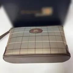 Burberry チェック柄 クラッチバッグ　ポーチ