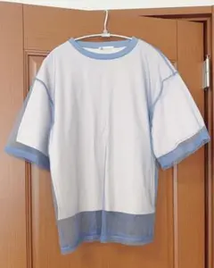 JaVa 半袖Tシャツ ピンク×ブルー