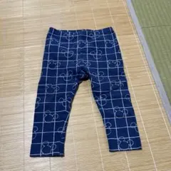 ミッキー柄 ネイビー パンツ 80cm