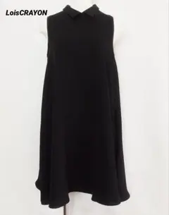 未使用級　ロイスクレヨン ノースリーブ フレアワンピース　黒　M