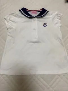 ホットビスケッツ ミキハウス　セーラーカラー 半袖Ｔシャツ　80サイズ