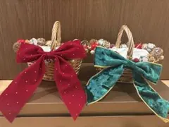 クリスマス リングピロー 結婚式 小物入れ かご
