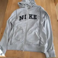古着　NIKE フード付きジャケット グレー