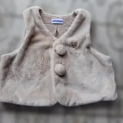 ミキハウス ベビーベスト ベージュ