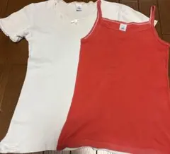 PETIT BATEAUインナーセット　キャミソール・半袖Tシャツ 14ANSのサムネイル