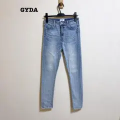 美品 GYDA ハイウエストワンウォッシュスキニーパンツ M