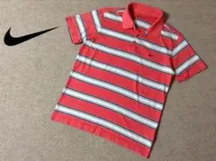 Nike ポロシャツ 赤/白/黒 ストライプ
