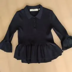 GU rokh ニットポロシャツ(ネイビーＳ)のサムネイル