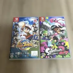 Switchソフト2種セット（実況パワフルプロ野球/スプラトゥーン2）