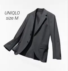 ユニクロ 感動ジャケット ブラック テーラードジャケット M ビジネス 就活