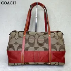 coach ヴィンテージコーチ トートバッグ ミニボストン シグネチャー Y2K