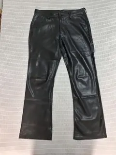 ZARA ブラックレザーパンツ EUR 48のサムネイル
