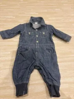 gap デニムロンパース　長袖　ベビー服　3-6m