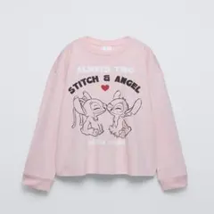ZARA キッズ 新品 スティッチ&エンジェル ロンTシャツ 120