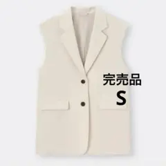 【完売品✨️】GU ジャケット　オーバーサイズテーラードベスト ジレ S