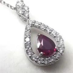 ⭐ 天然 紫ピンク サファイア ネックレス k18 1.52ct - メルカリ