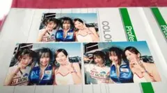 鈴木えみ 写真 はがきサイズ 3枚 レースクイーン アイドル タレント