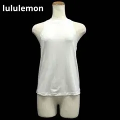 ルルレモン　lululemon　超軽量ヒップ丈タンクトップ　2　ホワイト