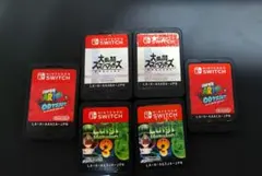 スイッチ　スマブラ２枚　マリオオデッセイ２枚　ルイージマンション3　２枚　セット