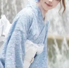 ホワイト 帯揚げ 帯飾り フリル パール レース　浴衣　着物 袴 振袖 チュール