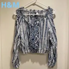 H&M オフショルダー長袖トップス