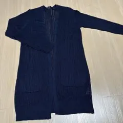 タキヒヨー　M ネイビー ラメ　ニット　ロングカーディガンのサムネイル