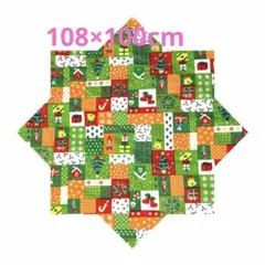 【1点限定】クリスマス仕様柄生地　シーチング　《108×100cm》
