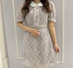 evelyn レースビジューワンピースE