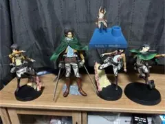 n*i様 進撃の巨人 リヴァイ フィギュア計4点セット➕おまけschickミカサ