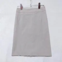 ロートレアモン タイトスカート ひざ丈 ベージュ 日本製 ストレッチ(XS) 綿
