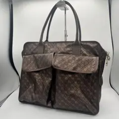 ゲラルディーニ　ソフティ　トートバッグ　ブラウン