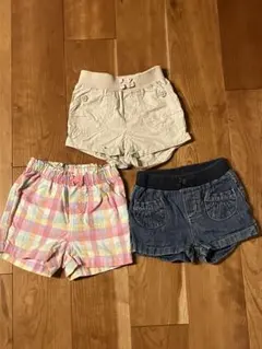 ショートパンツ　3点セット　サイズ 12-18M(80)