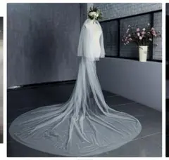 DRESS B’SWEET ウェディングベール ホワイト ロング 2層