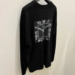 A17472 未使用 シークエル 時計プリント ロンT ホワイト XXL - メルカリ