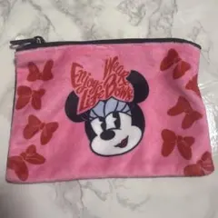 ミニー ポーチ ディズニー　もこもこ　ティッシュポーチ　ティッシュケース