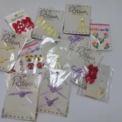 リボン・ワッペン デコレーションパーツ まとめ売り ハンドメイド素材