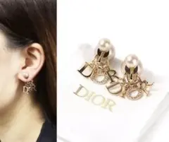 Dior♡イヤリング片耳のみロゴ付きパール確実正規品