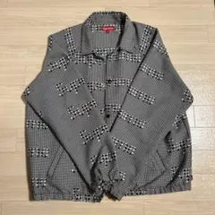 ジャケット・アウター SupremeHoundstooth Logos SnapFrontJacket Supreme Houndstooth Logos Snap Front Jacket (FW20) - $168