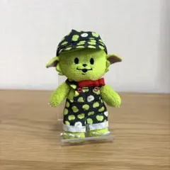 メメル　ぬい服　青リンゴ　サロペット+キャップ　2点no.160