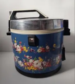 【ジャンク品】象印 電子ジャー 昭和レトロ 炊飯器 花柄 当時物 4.4Lのサムネイル