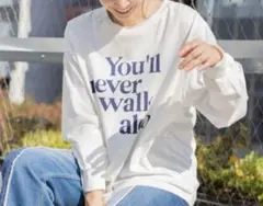 １度着用BAYFLOWベイフロー長袖Tシャツ白ホワイト