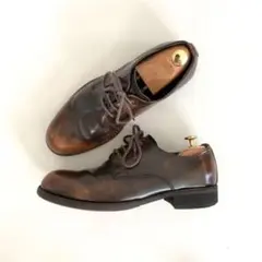 hiromichi nakano 革靴　プレーントゥのカジュアルシューズ　茶色