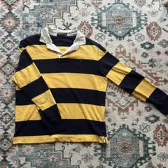 POLO RALPH LAUREN ラガーシャツ XL ネイビー/イエロー
