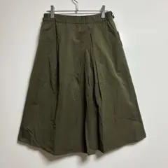 ✨良品✨ ライトオン【Ｍ】フレアスカート ウエストゴム ひざ丈 フレア カーキのサムネイル