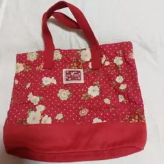 ピンクハウス　ミニトート　ミニバッグ　花柄トートバック　赤