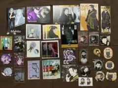 呪術廻戦　真人　羂寂　ステッカー　カード　ブロマイド　紙類　缶バッジ　他　40点