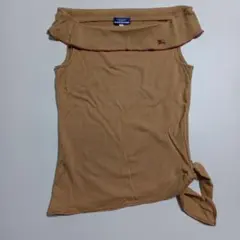 バーバリー✨赤✨刺繍入り✨タンクトップ✨綿✨36