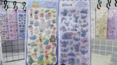 国内メーカー正規品♡トイストーリー＆スティッチ フロッキーシール 2枚セット